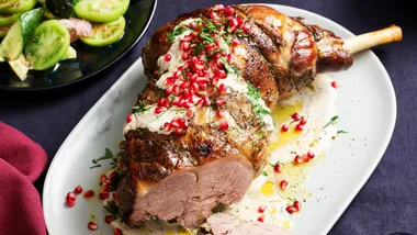 Barbecued lamb in baharat and yoghurt