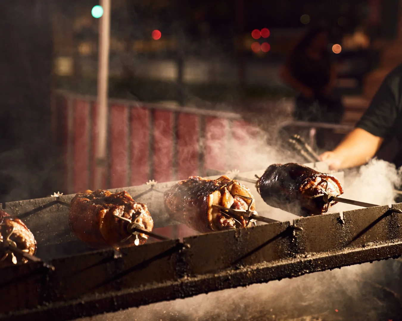 Spit-roasted meats at Adelaide's Hellenic Club, which will host an event for Tasting Australia.
