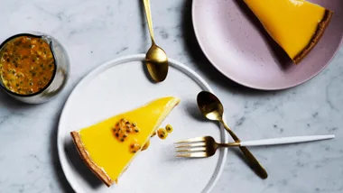 Dive into Nadine Ingram's tangy and sweet passionfruit tart this Easter