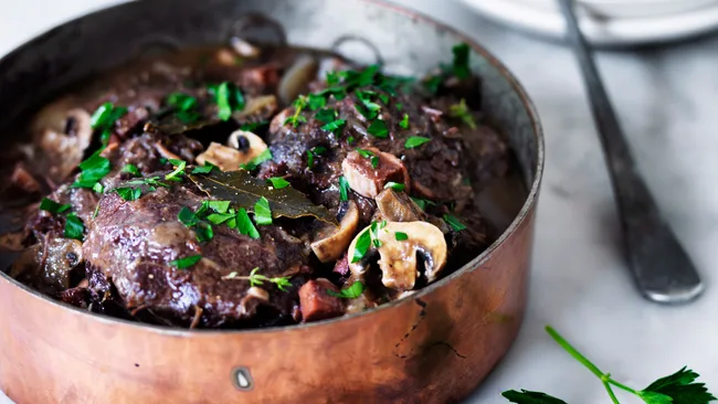 Beef cheek Bourguignon