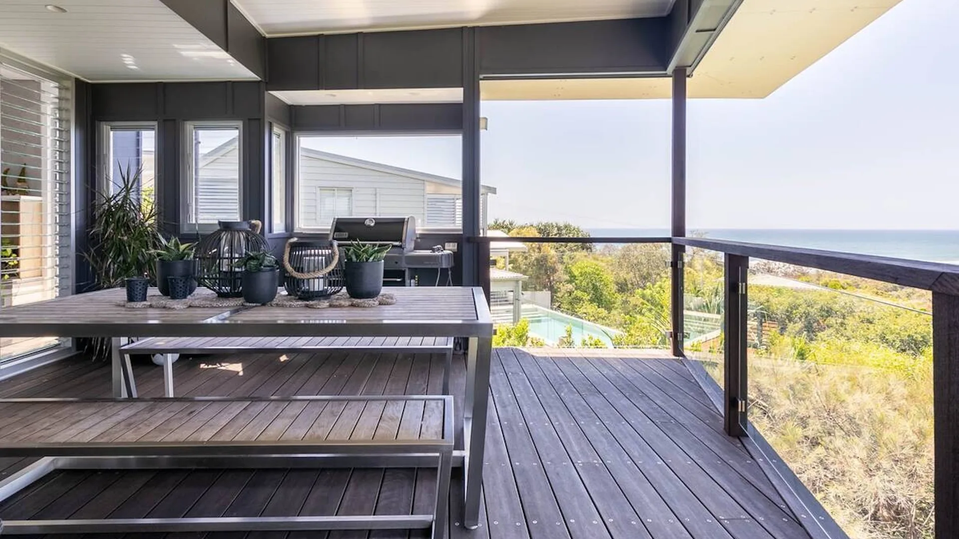 This Airbnb property at Sunrise Beach is a short walk to the beach and pet-friendly.