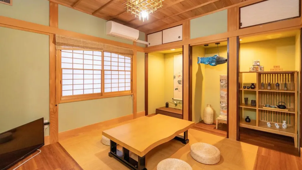 The dining room in Traditional Japanese House Tokyo Airbnb in Asakusa