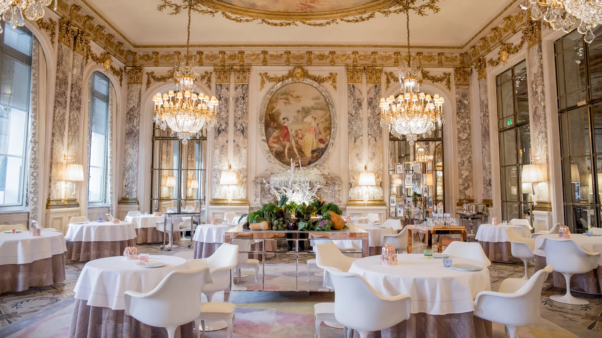 Michelin Guide restaurant in Paris, Le Meurice which holds two Michelin stars