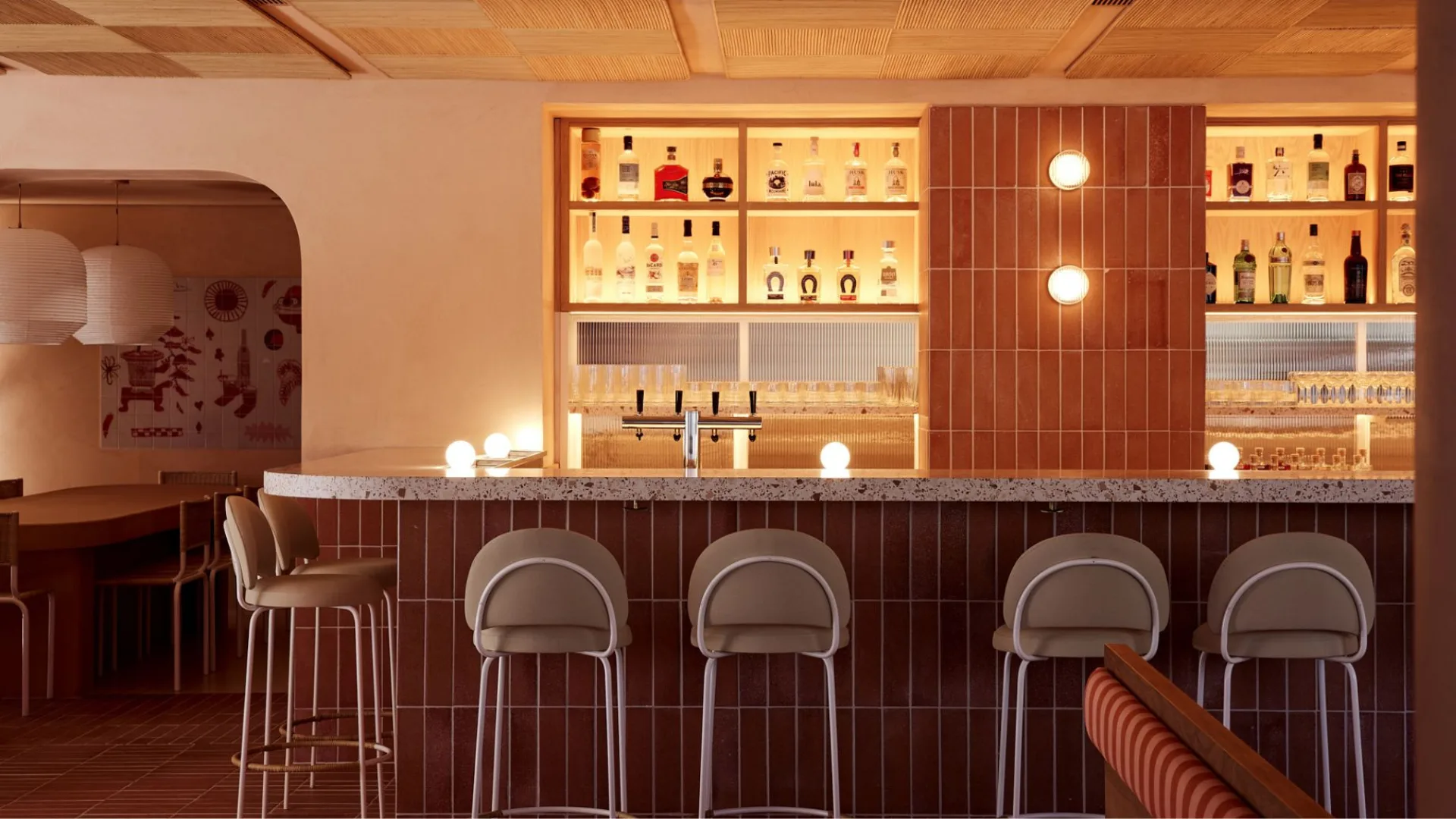 The dining room at Light Years, one of the best restaurants in Byron Bay
