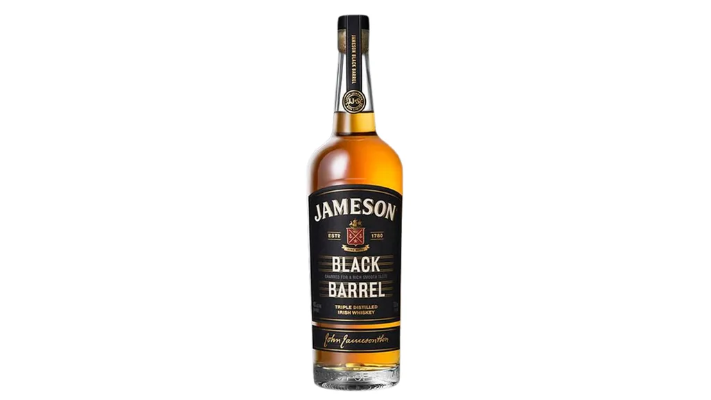 Jameson Black Barrel Irish Whiskey which works well in an Irish Coffee