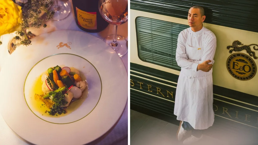 Chef Andre Chiang is the culinary director of Belmond's Eastern & Oriental Express luxury rail service.