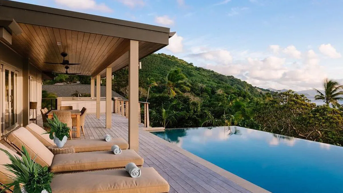 Infinity pool at Kokomo Private Island, Fiji resort