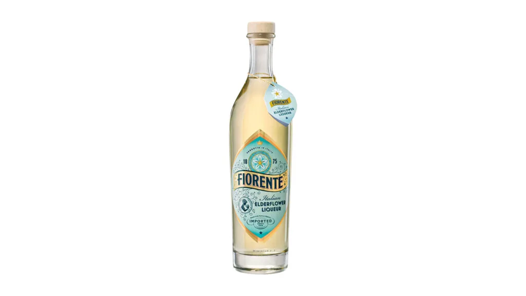 Bottle of Fiorente Italian Elderflower liqueur