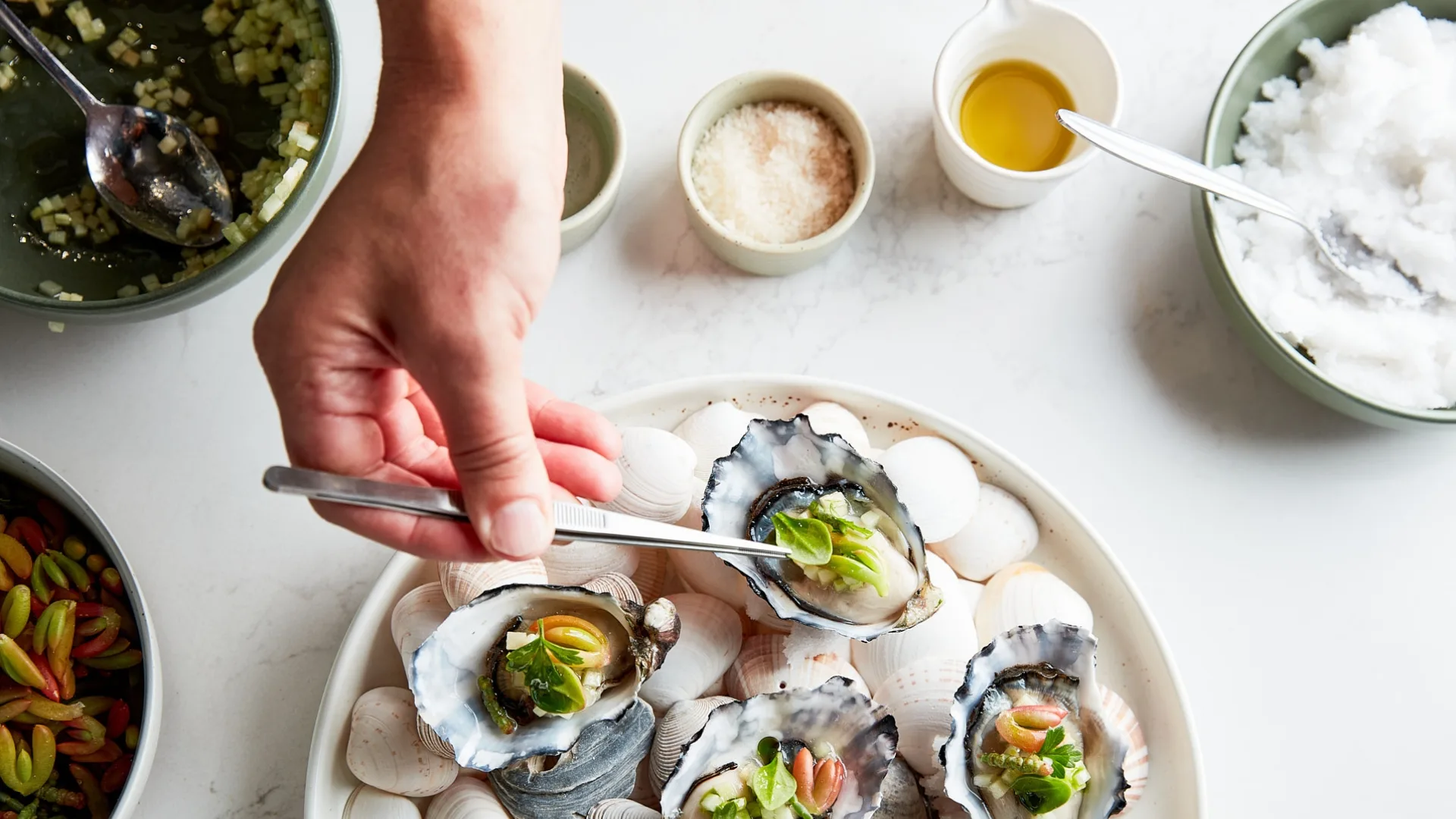 Oysters at Bellarine's TARRA restaurant.