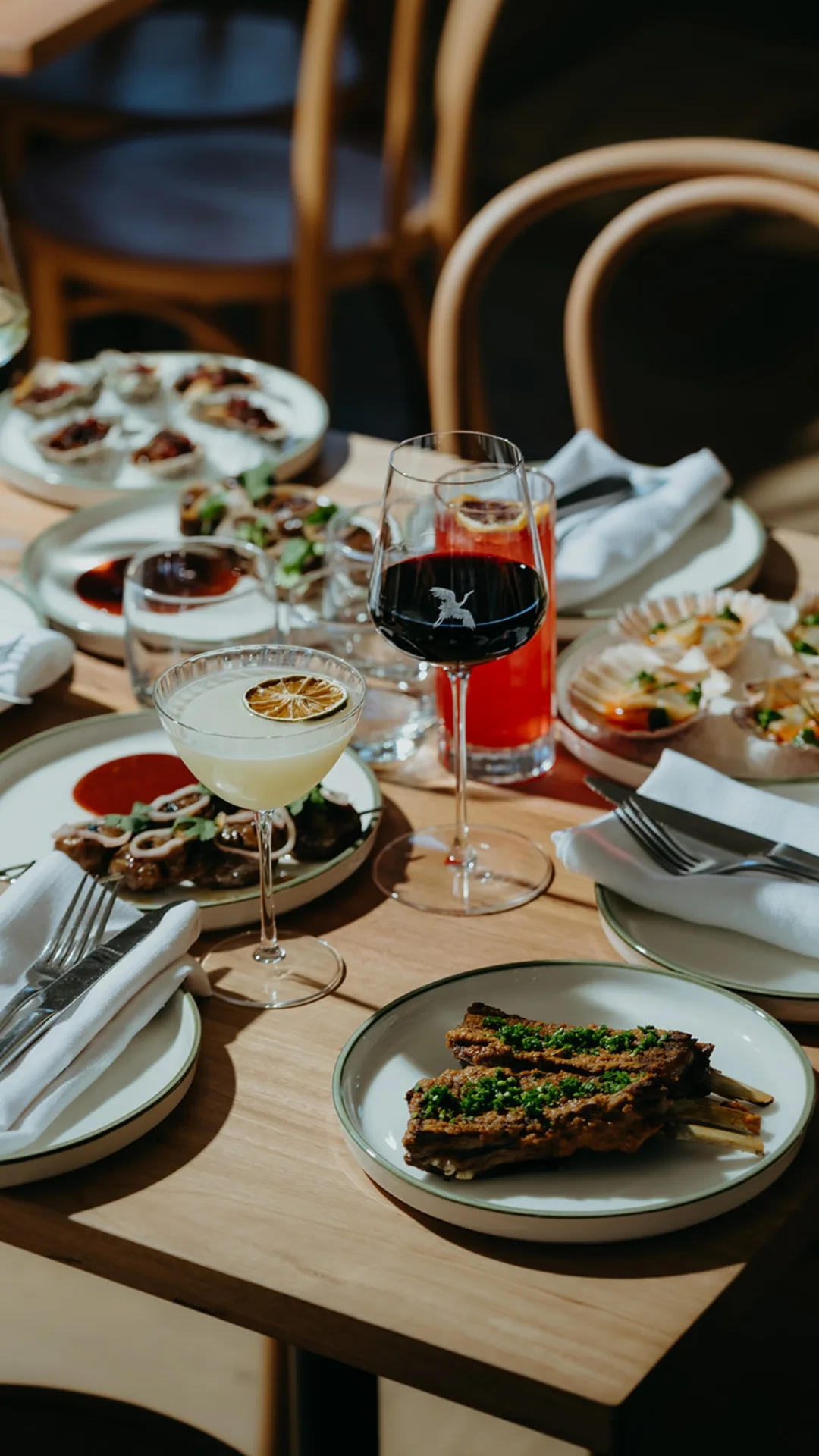 Two Noble restaurant, shared dining, Bellarine