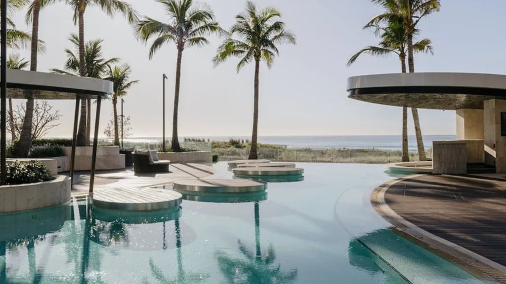 oceanfront pool at langham gold coast