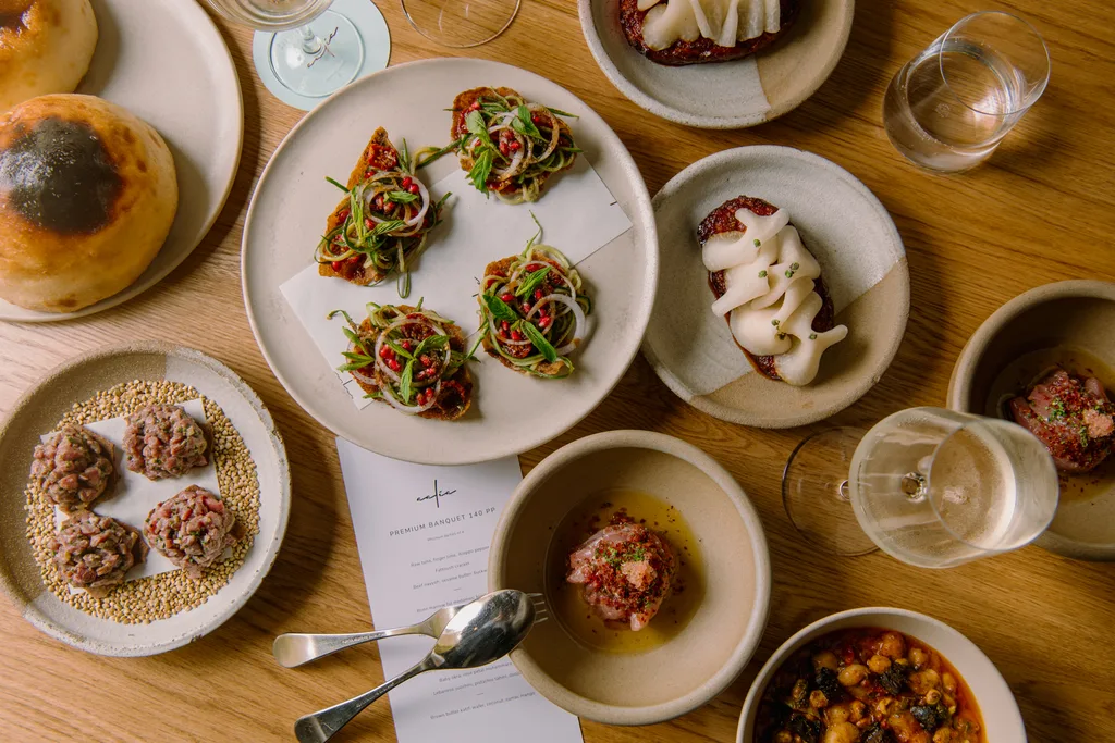 A selection of dishes at Paul Farag's Aalia.