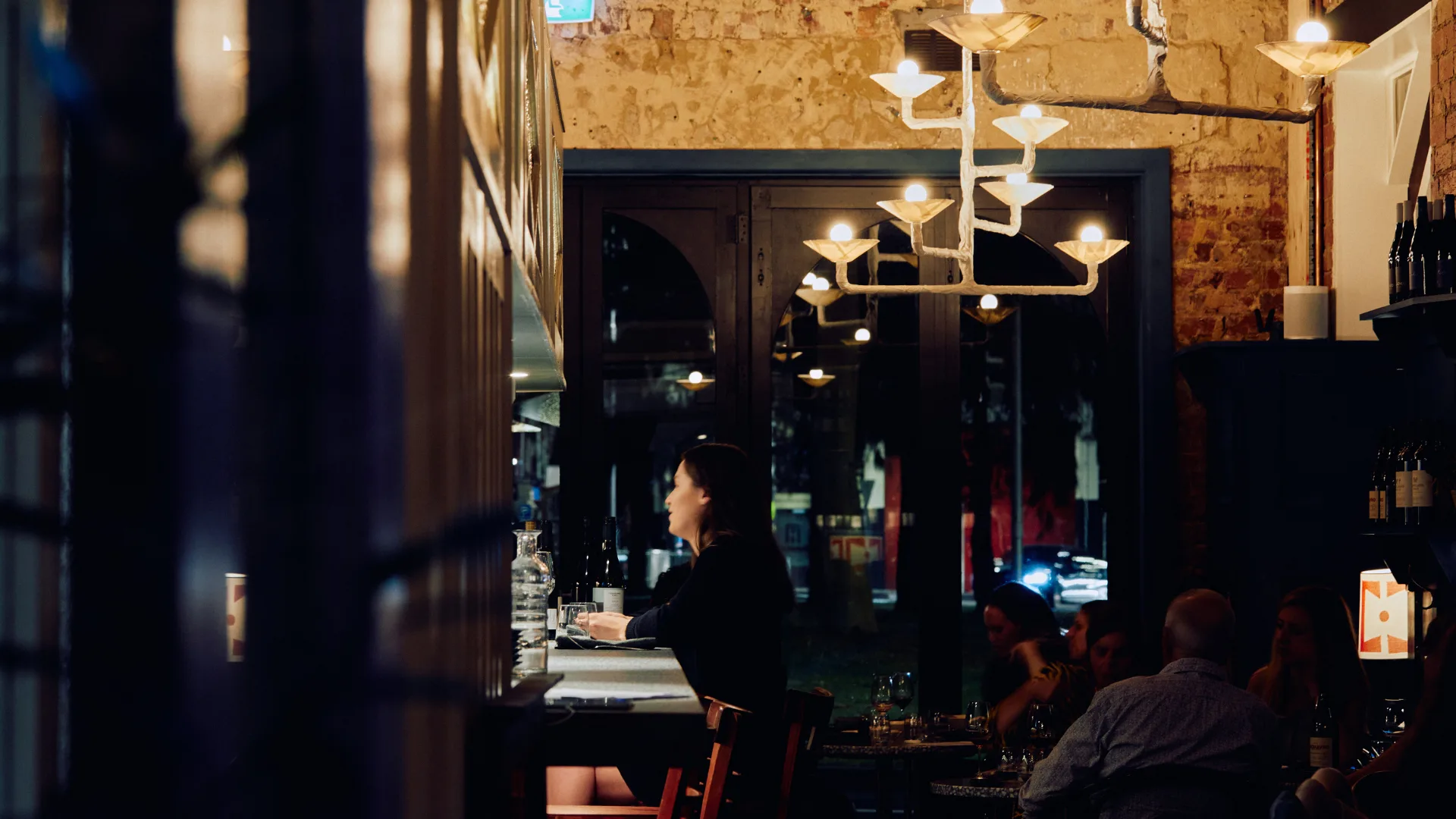 The window seating at Patsy's in Melbourne