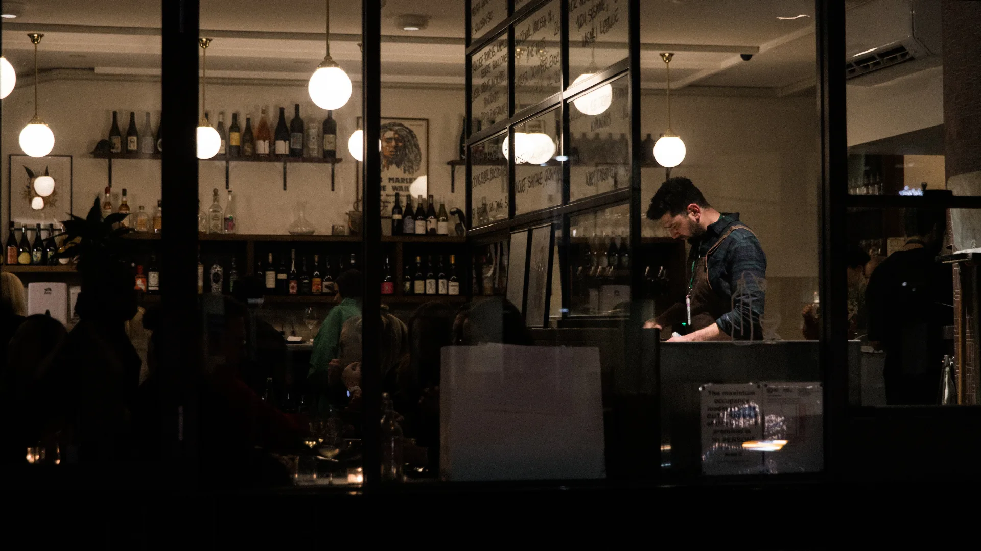 An exterior view of the kitchen at Onzieme, Canberra