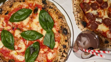 Pizza at Di Stasio Restaurant Carlton, Victoria