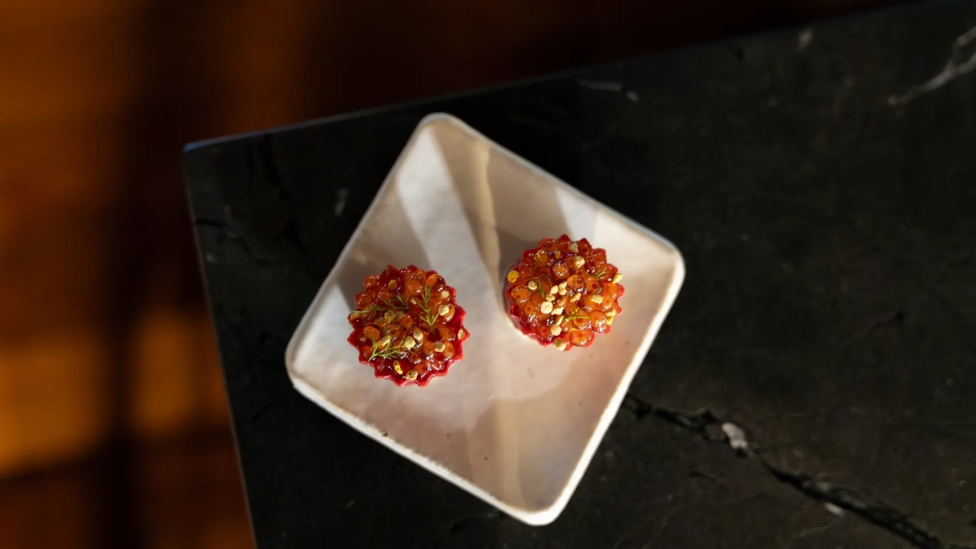 Low waste, high taste dishes at EXP. restaraurant in Polkobin, Hunter Valley.