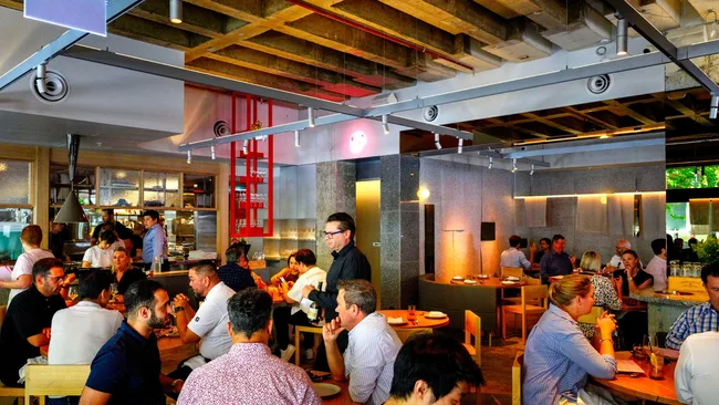 The dining space at King Clarence in Sydney's CBD.