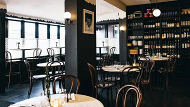 The dining room at Lulu La Delizia restaurant in Perth, Western Australia