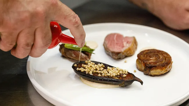 Megalong in the Blue Mountains puts up delicate plates of food.