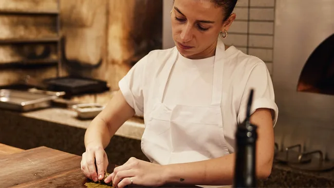 Ozge Kalvo, Gourmet Traveller's best new talent of 2025 and head chef at Olympus Dining.