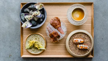 A selection of dishes at Pipit restaurant in Pottsville NSW