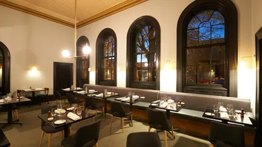 The dining room at Provenance Restaurant in Victoria