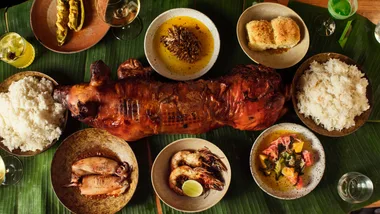 A selection of dishes at Serai restaurant in Melbourne, Victoria