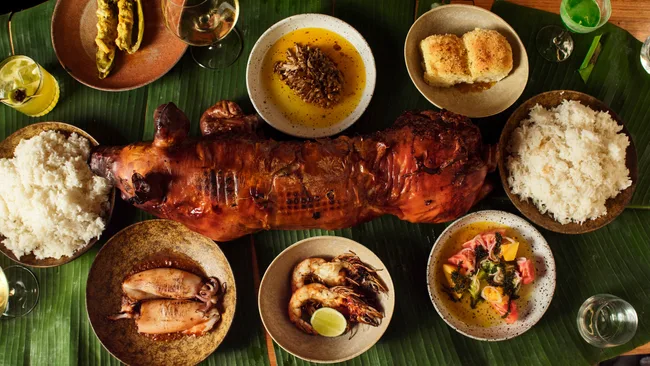 A selection of dishes at Serai restaurant in Melbourne, Victoria