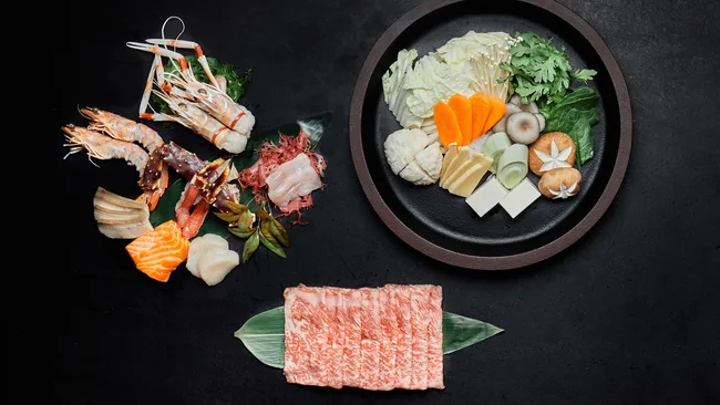 Shabu shabu at Minamishima Restaurant, Melbourne, Victoria.