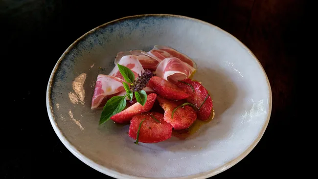 A dish at Tedesca Osteria restaurant in Redhill, Victoria