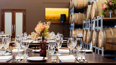 The dining room at Wills Domain winery in Western Australia
