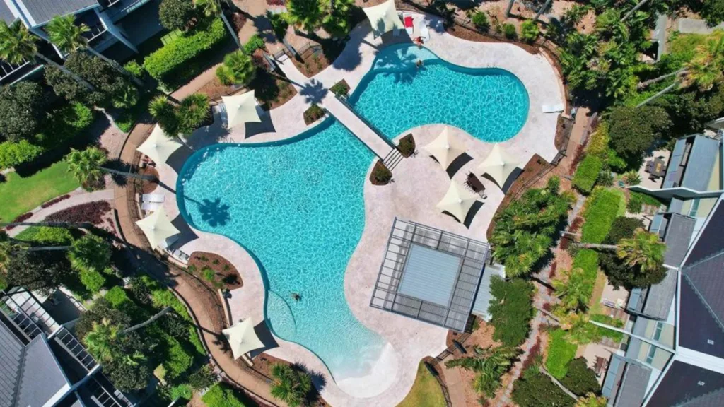 Aerial view of the pool at Pullman Magenta Shores