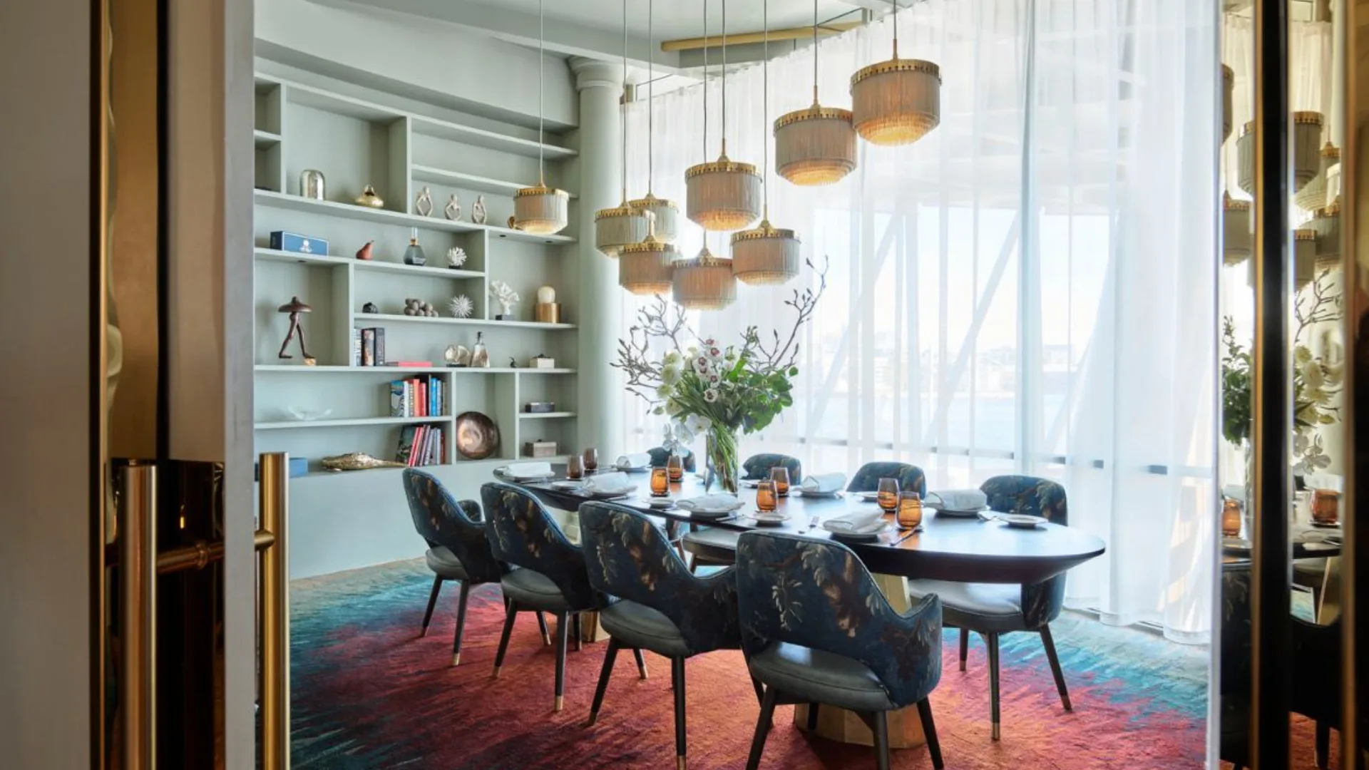 The Library private dining room at a'Mare
