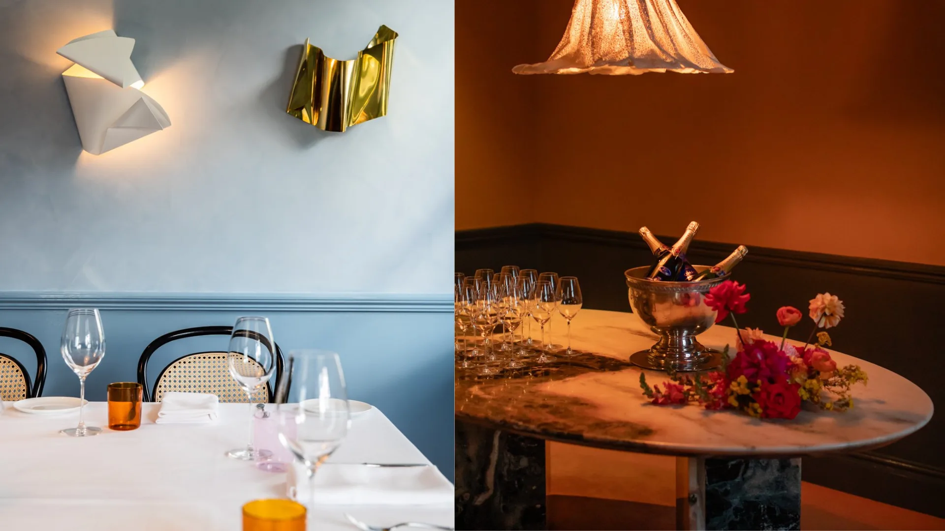 The Blue Room private dining room at Ursula's in Paddington