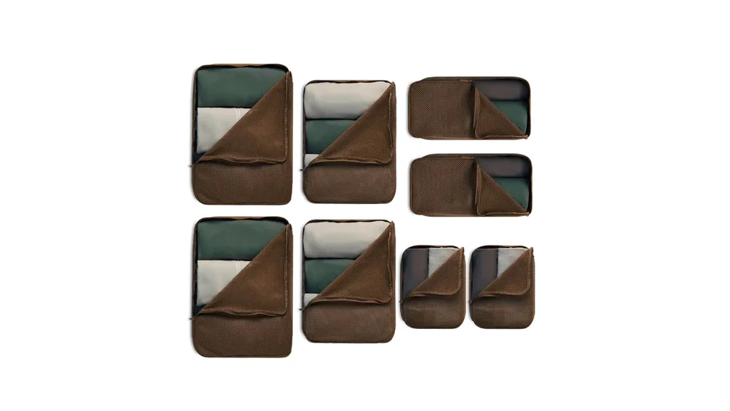 Packing Cells in Dark Brown colourway.