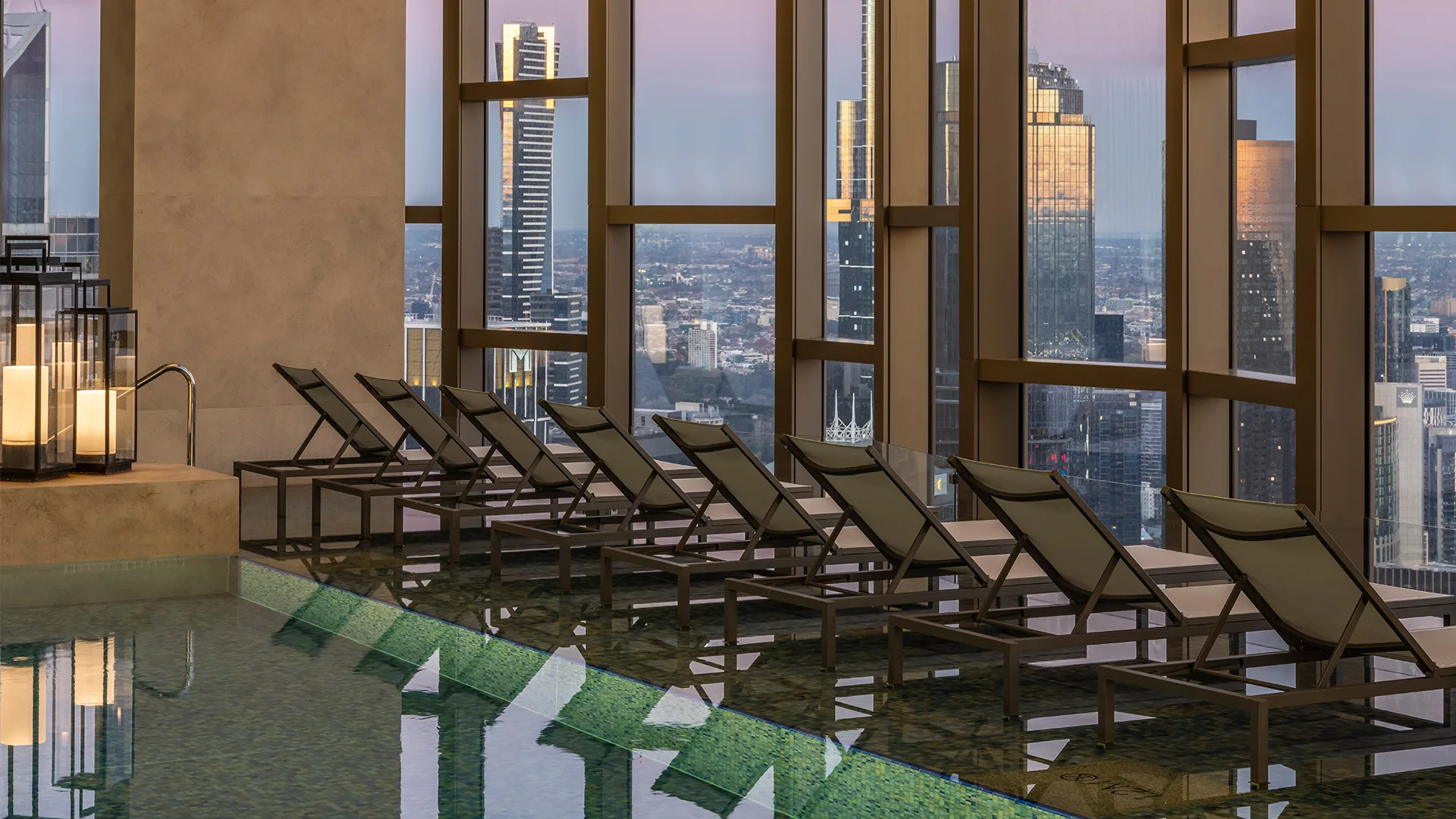 Ritz-Carlton Melbourne pool area.
