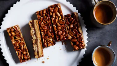Lemonpi’s peanut and miso shortbread bars
