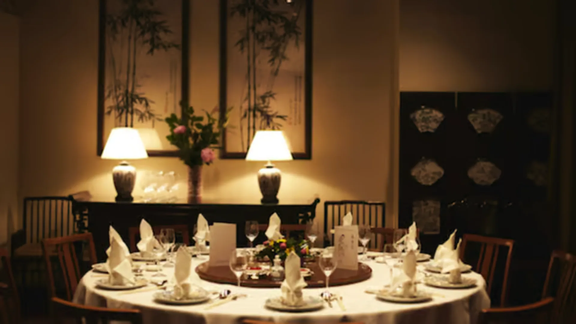The private dining room at Flower Drum in Melbourne