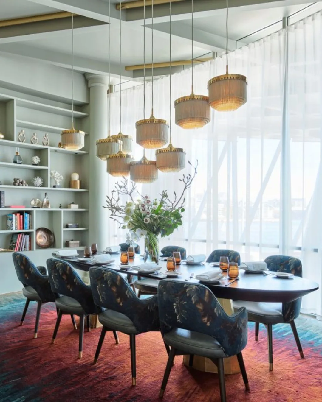 the library private dining room at a'Mare