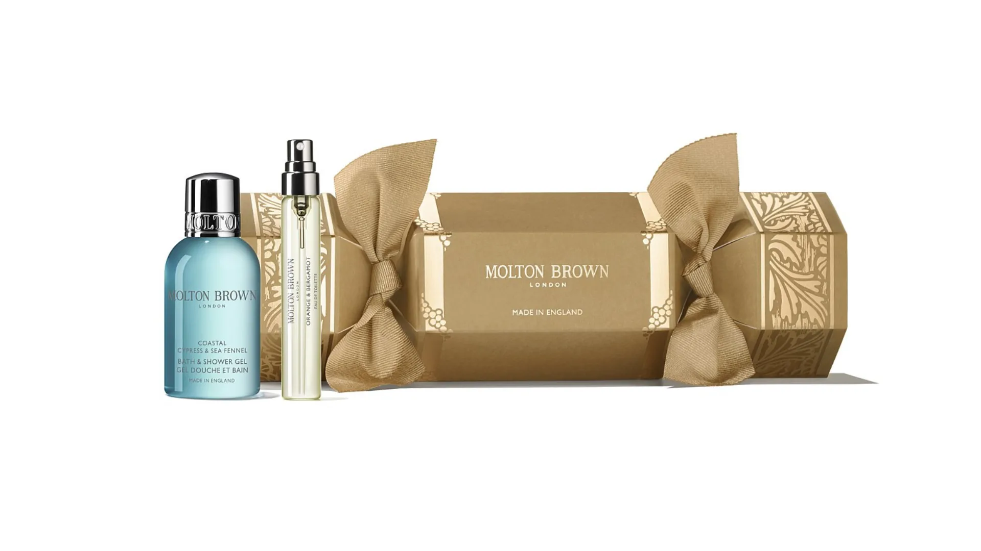Molton Brown coastal cypress & sea fennel Christmas cracker