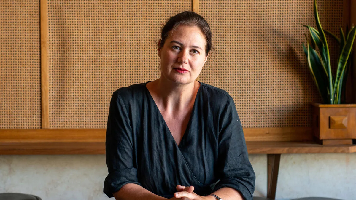 Almay Jordaan, chef-owner of Melbourne's Neighbourhood Wine, Old Palm Liquor, and Bahama Gold