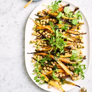 Brown butter-roasted carrot salad