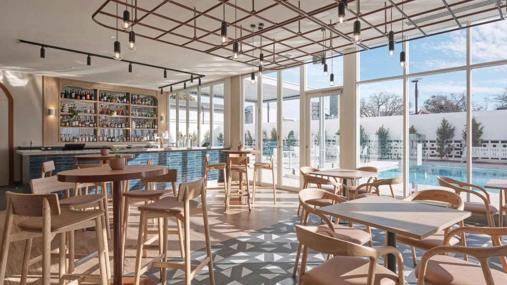 The dining room at Ela at Hotel Alba.