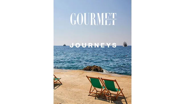 Gourmet Traveller Journeys hard cover book