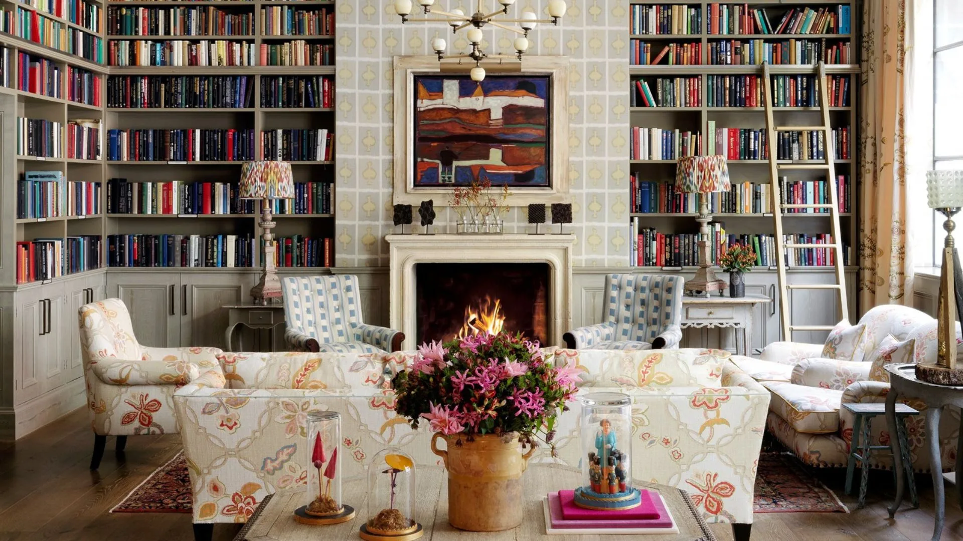 The Library at London hotel Ham Yard Hotel in Soho
