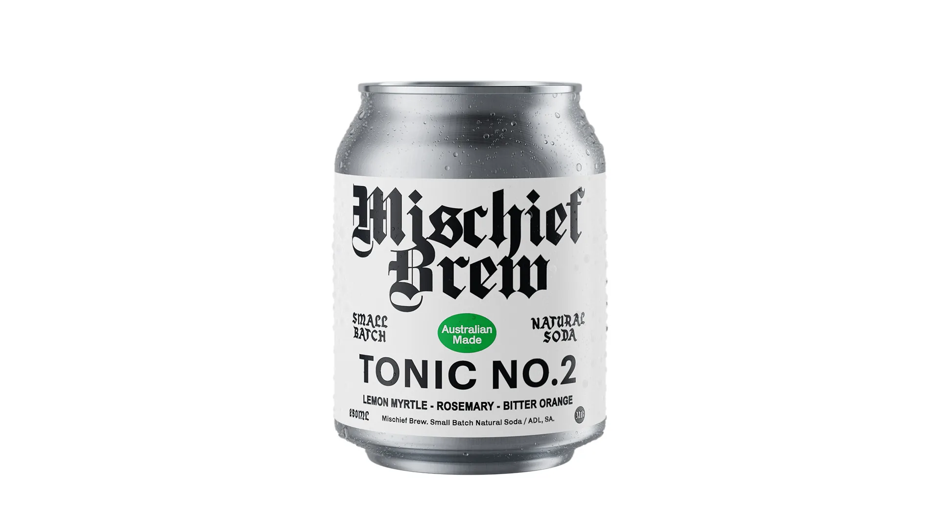 Mischief Brew Tonic No. 2 soda.