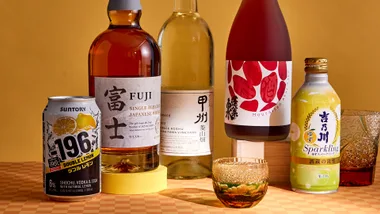 Standing line of new Japanese drinks to try.