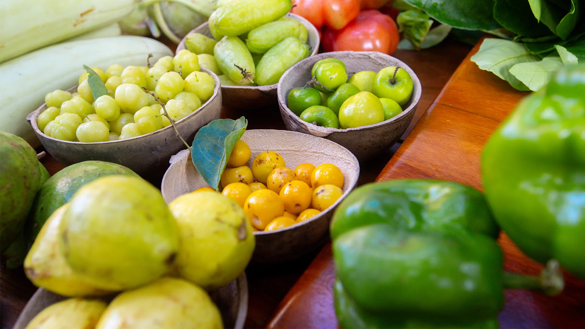 Fresh produce in Tulum