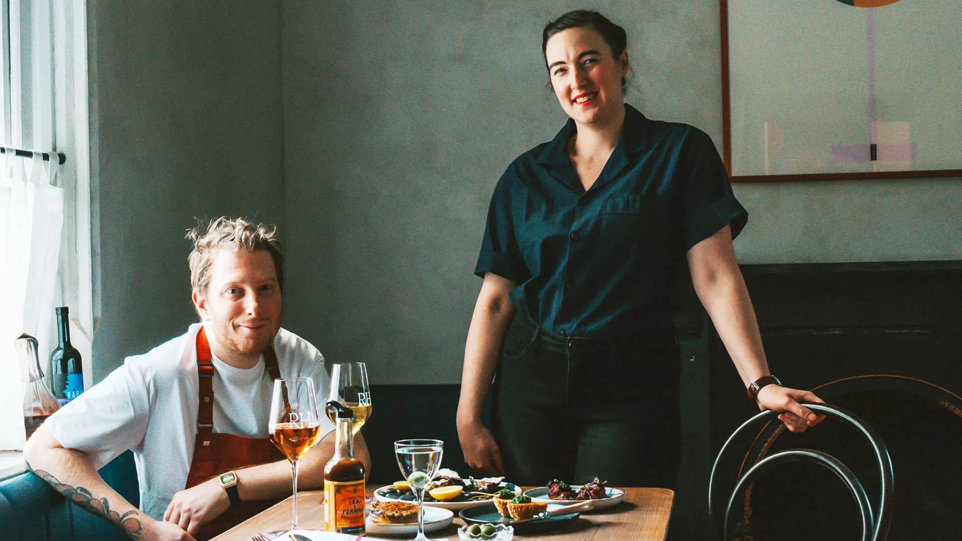 Reed House co-owners chef Mark Hannell and Rebecca Baker.