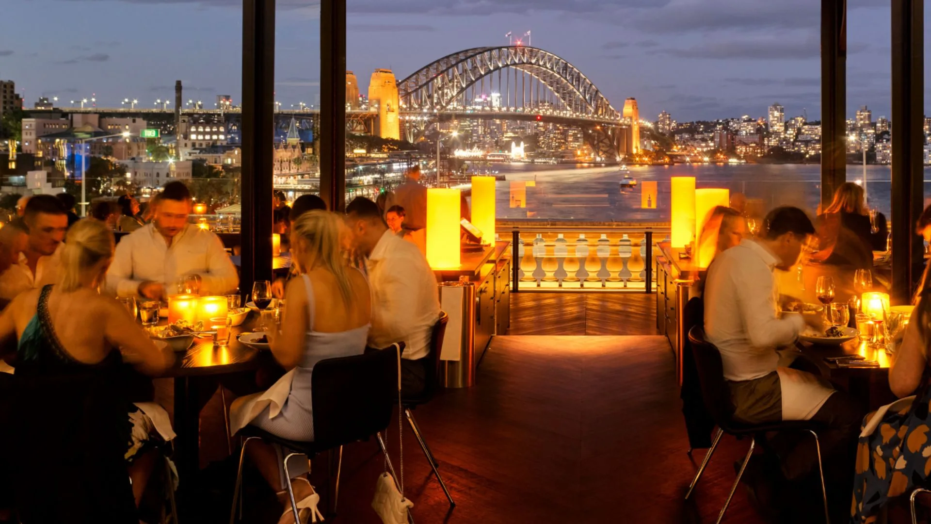 The view from the dining room at Cafe Sydney.